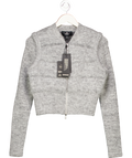 Represent Grey Aura Zip Cardigan UK S
