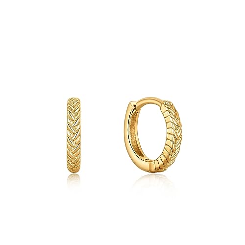 Ania Haie Gold Ropes & Dreams Huggie Hoop Earrings - Gift Boxed