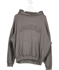 ADANOLA Grey Oversize Logo Hoodie UK M