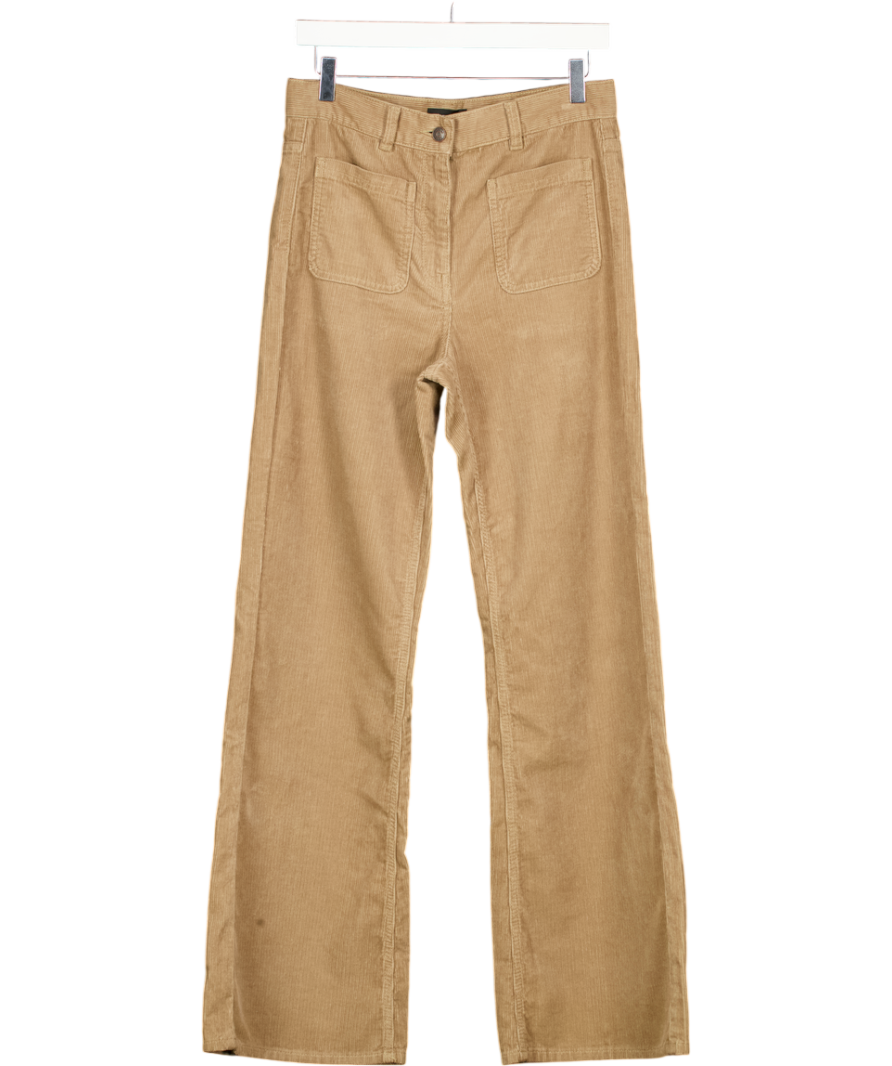 ME + EM Beige Patch Pocket Cord Trousers UK 8
