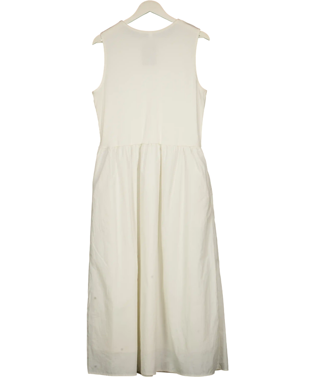 Abercrombie & Fitch White Sydney Smocked Maxi Dress UK XL