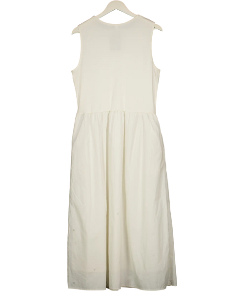 Abercrombie & Fitch White Sydney Smocked Maxi Dress UK XL