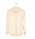 Equipment Femme Nude Silk Button-Up Shirt M