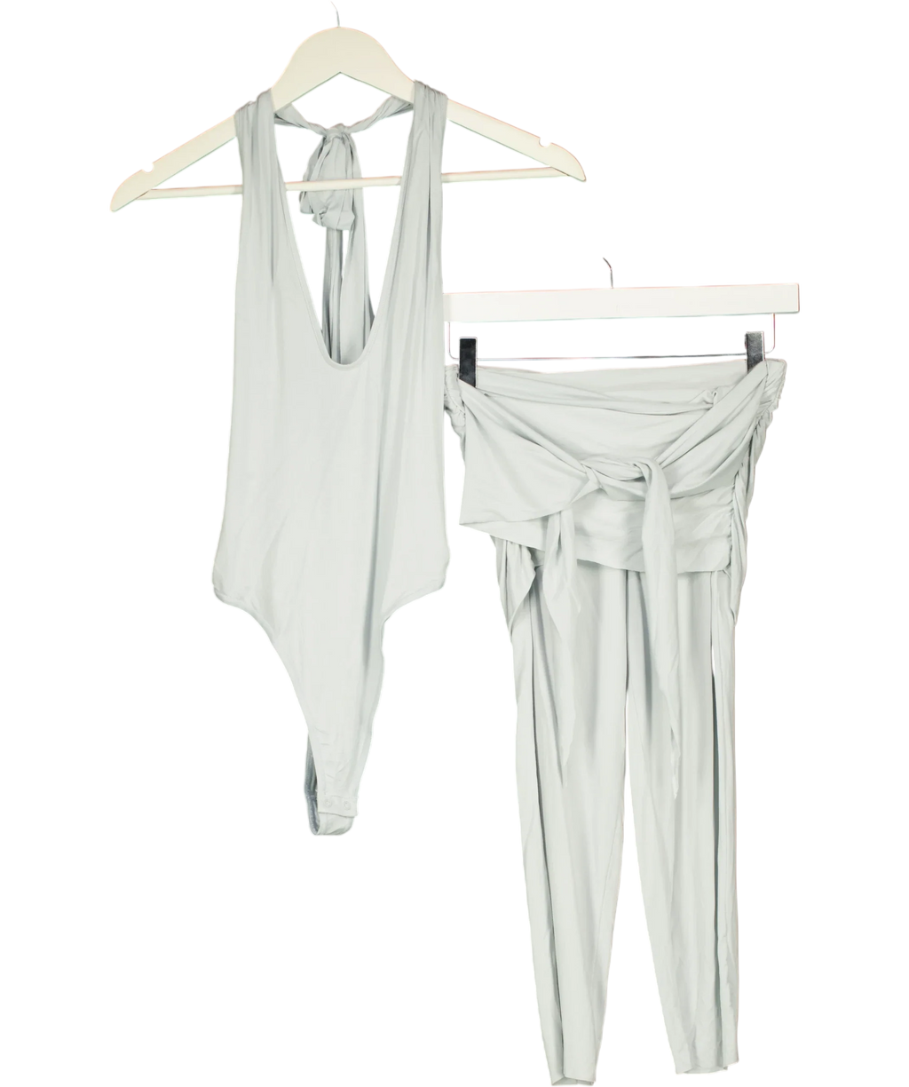 SKIMS Blue Capri's With Top UK XS — Front