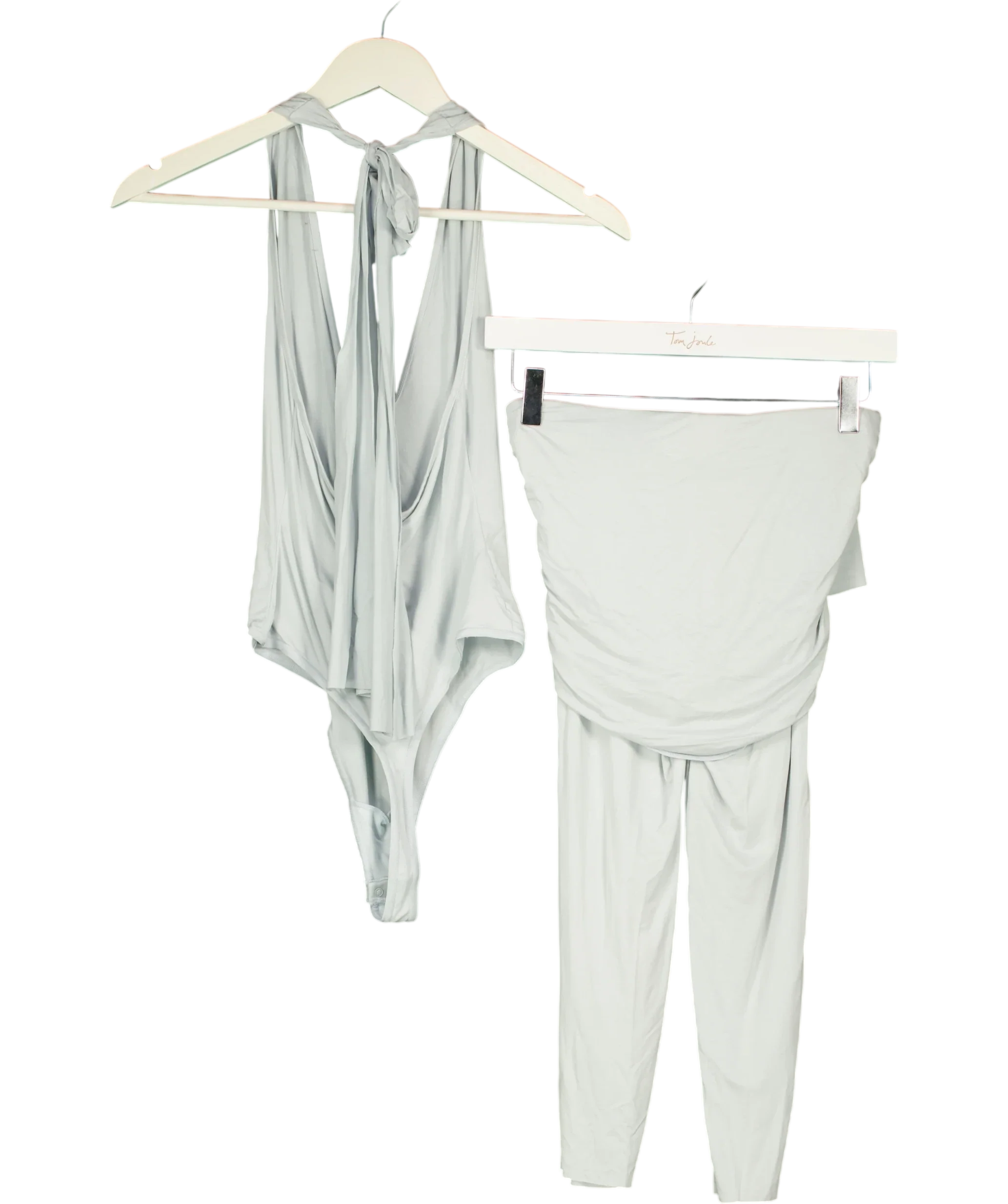 SKIMS Blue Capri's With Top UK XS — Back