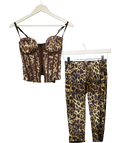 WMNS Brown Rawr 2.0 Capri's With Corset UK XS — Front