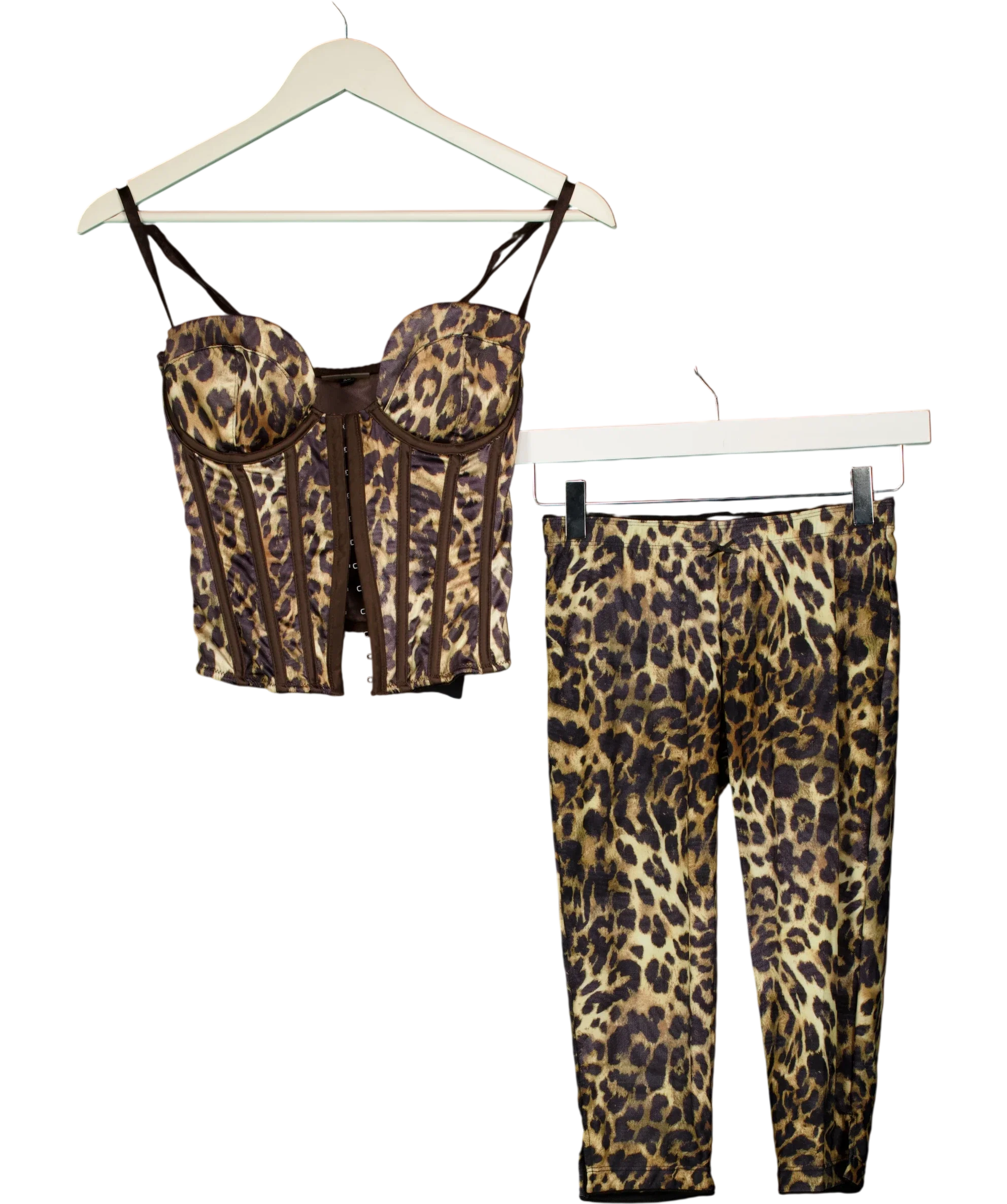 WMNS Brown Rawr 2.0 Capri's With Corset UK XS — Front