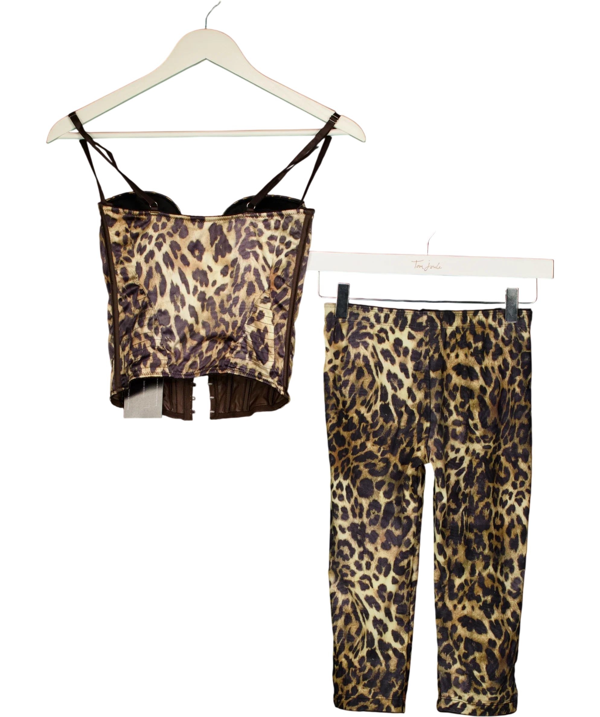 WMNS Brown Rawr 2.0 Capri's With Corset UK XS — Back