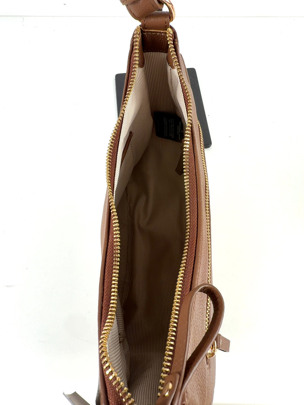 Apatchy London tan The Lucy Leather Bag — detail
