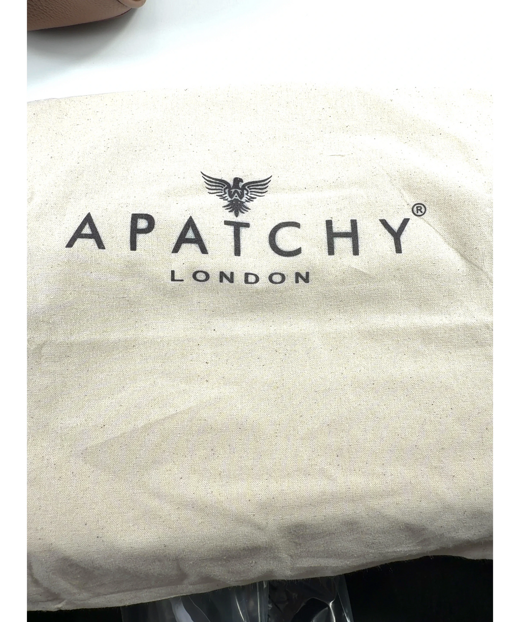 Apatchy London tan The Lucy Leather Bag — label