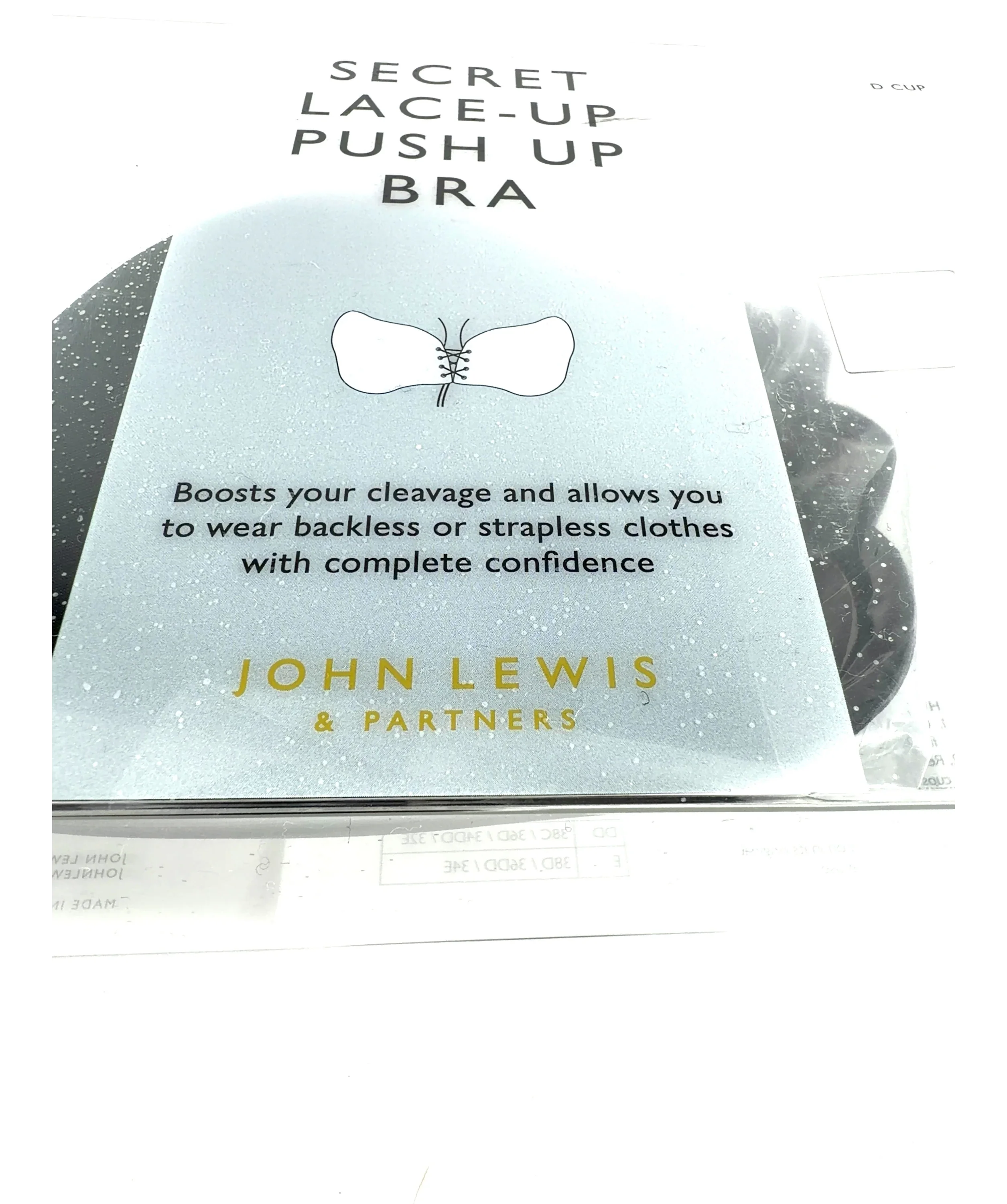 John Lewis Black Colour, size UK 34D — detail