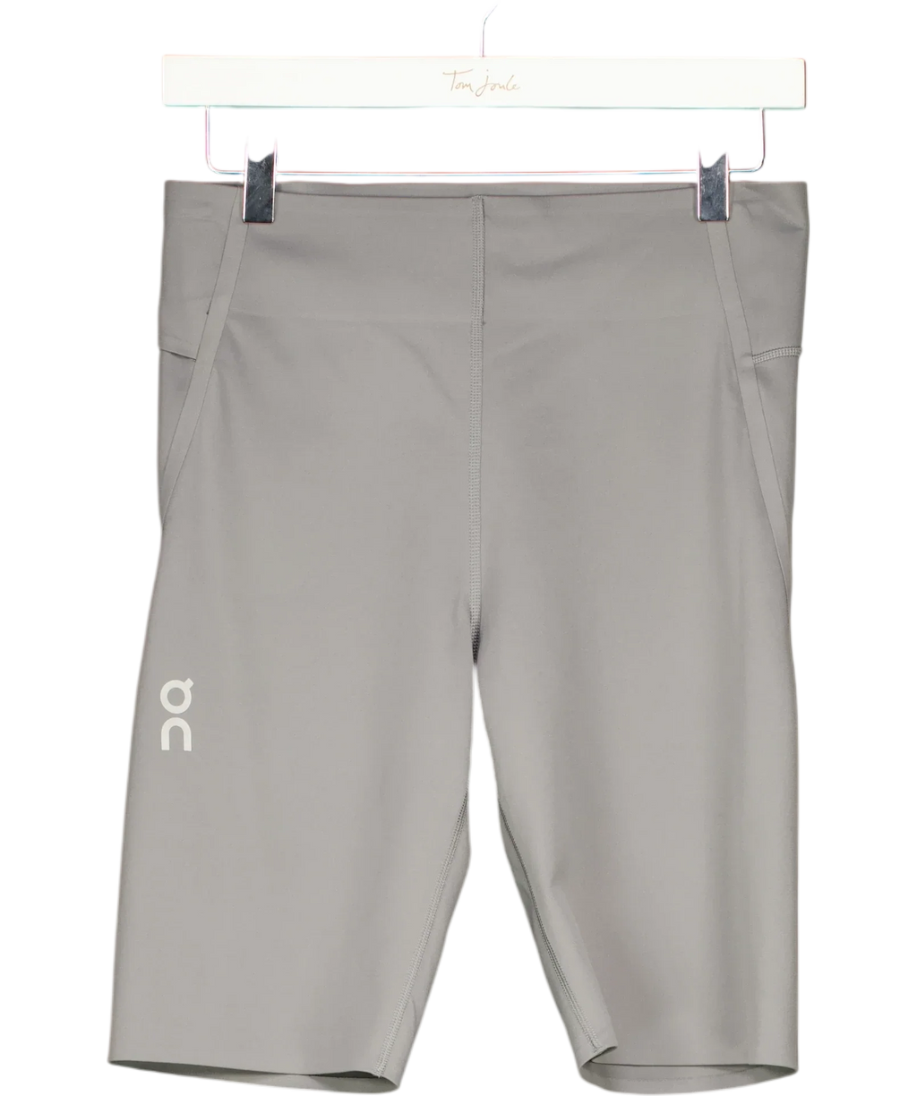 Run On Clouds Grey Running Shorts UK S — Front