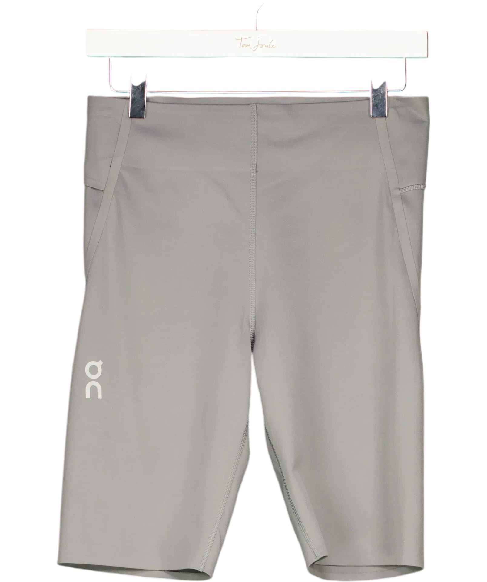 Run On Clouds Grey Running Shorts UK S — Front