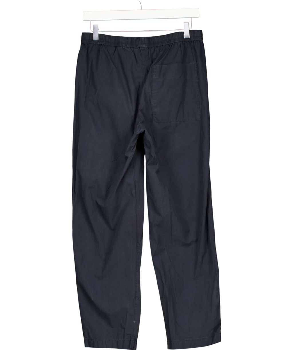 COS Blue Linen Trousers UK S — Back