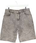 BrotherandKin Grey Denim Shorts UK M — Front