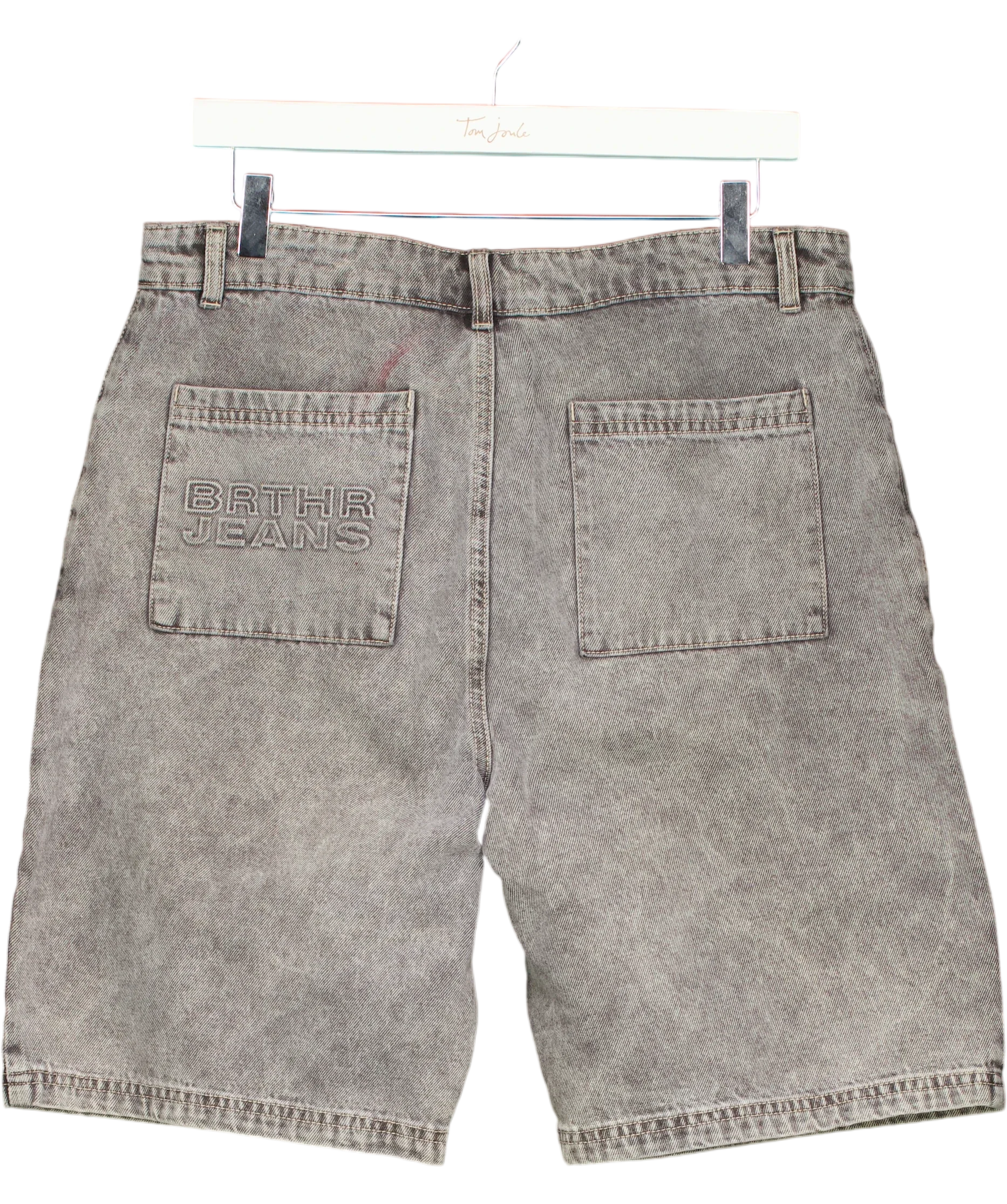 BrotherandKin Grey Denim Shorts UK M — Back