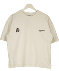 about:blank White Dual Logo T-shirt UK M — Front