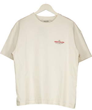 about:blank Cream Blazon T-shirt UK M