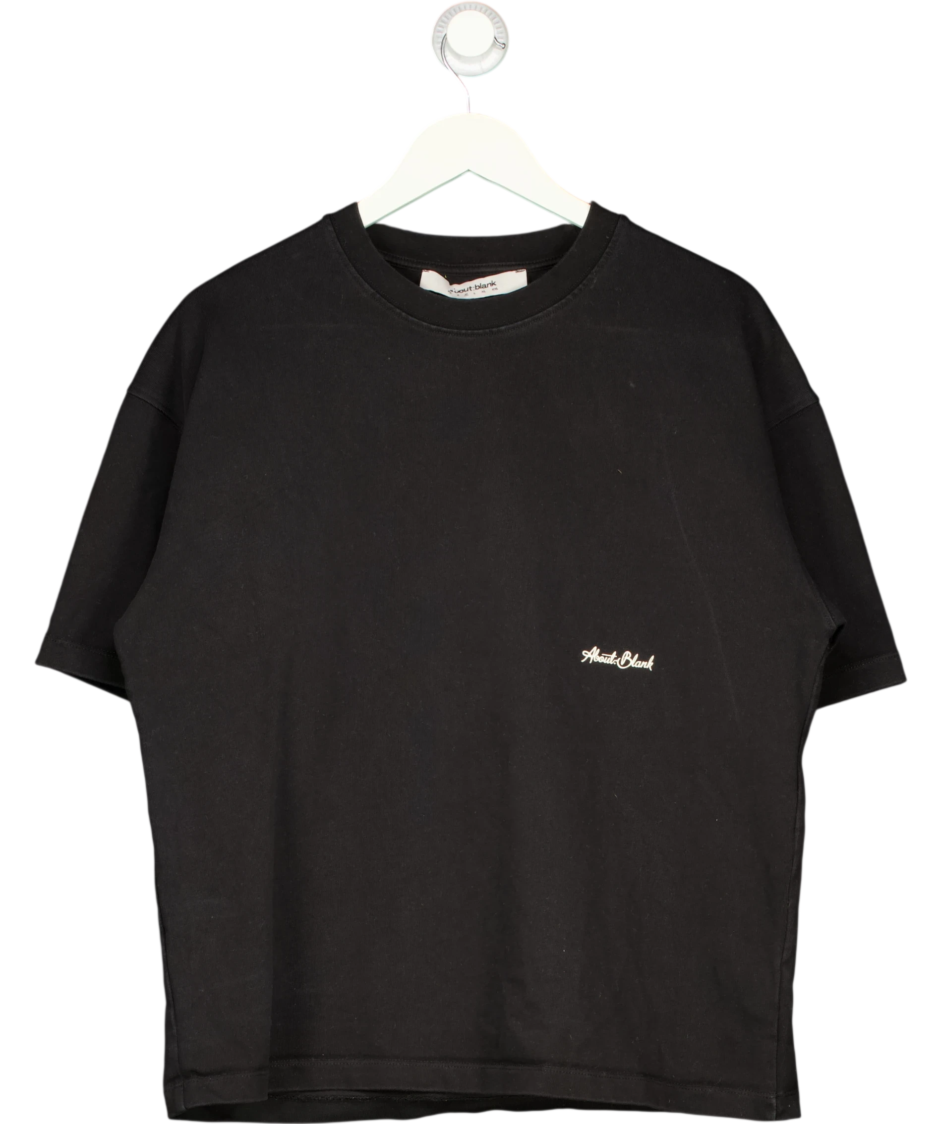 about:blank Black Box T-shirt UK M — Front