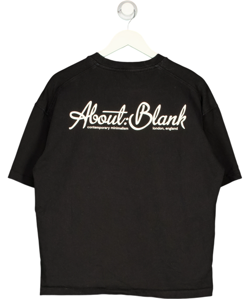 about:blank Black Box T-shirt UK M — Back