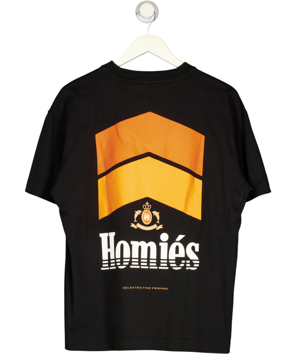 Homies Black Racing T Shirt UK M — Back