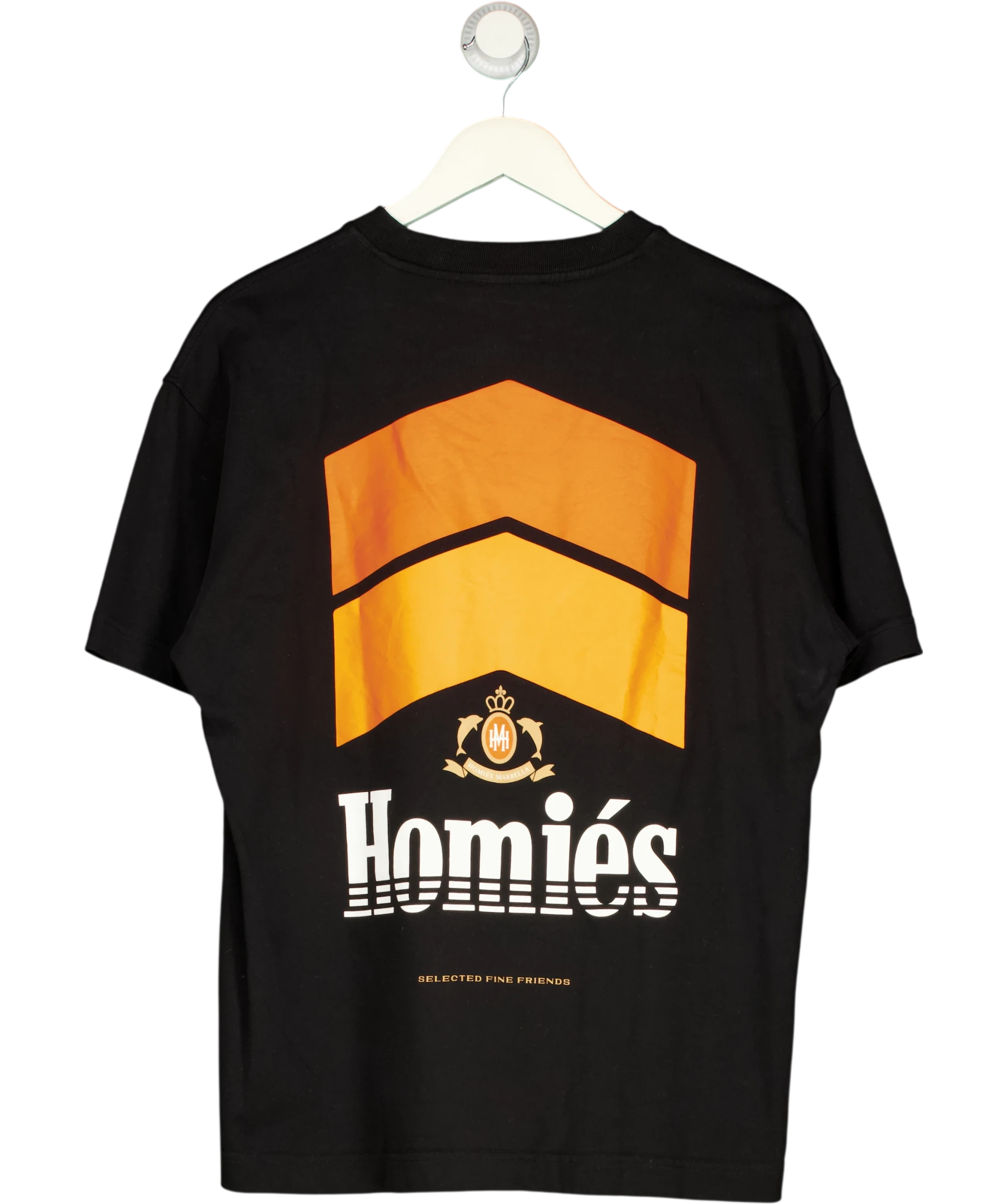 Homies Black Racing T Shirt UK M — Back