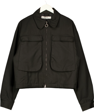 about:blank Black Long Sleeve Shirt UK M