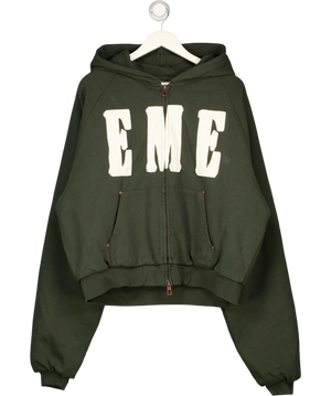 EME STUDIOS Desire Mountain Green Full Zip Hoodie UK M