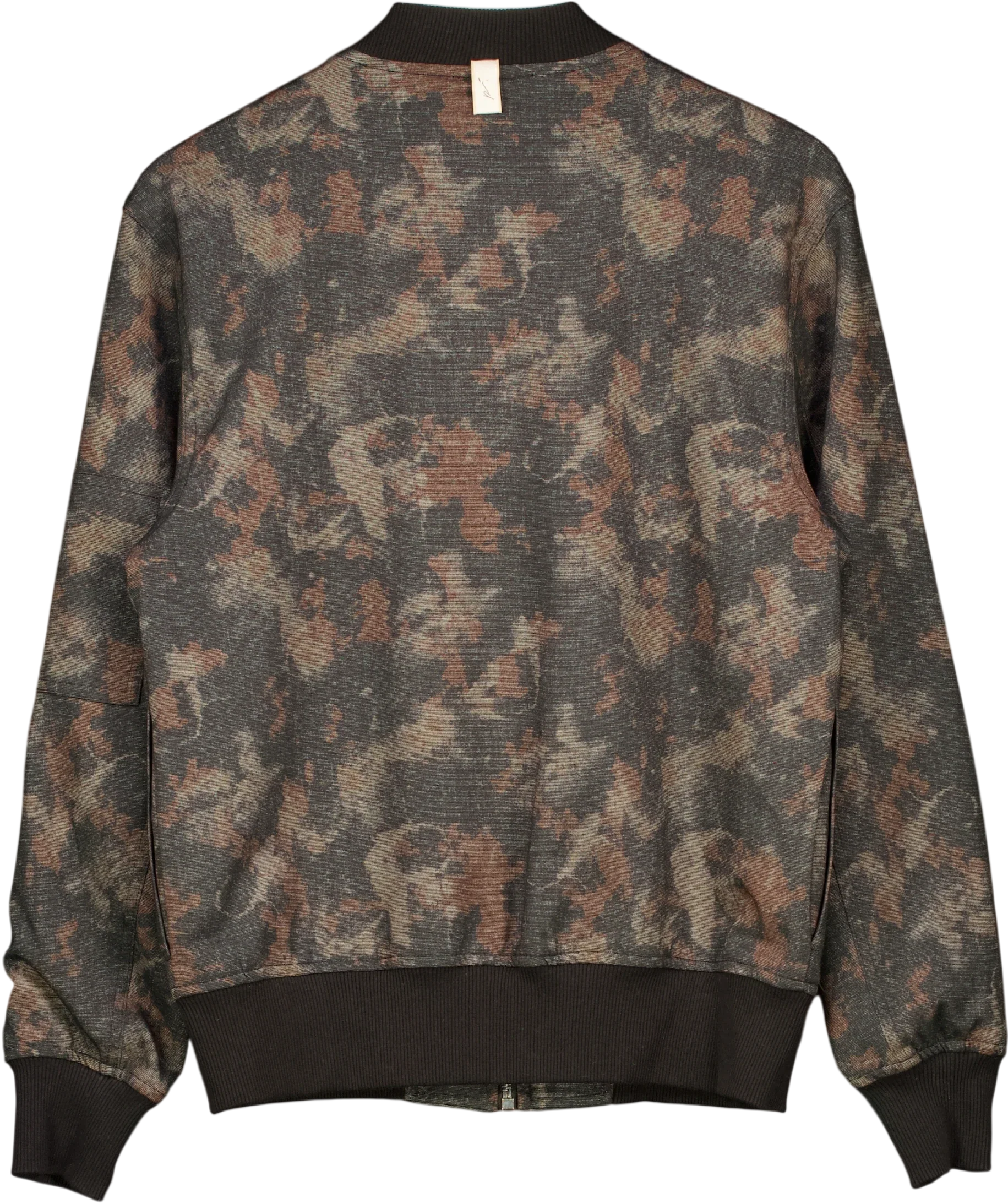 Prevu Black Nant Camouflage Bomber Jacket, size UK M — back