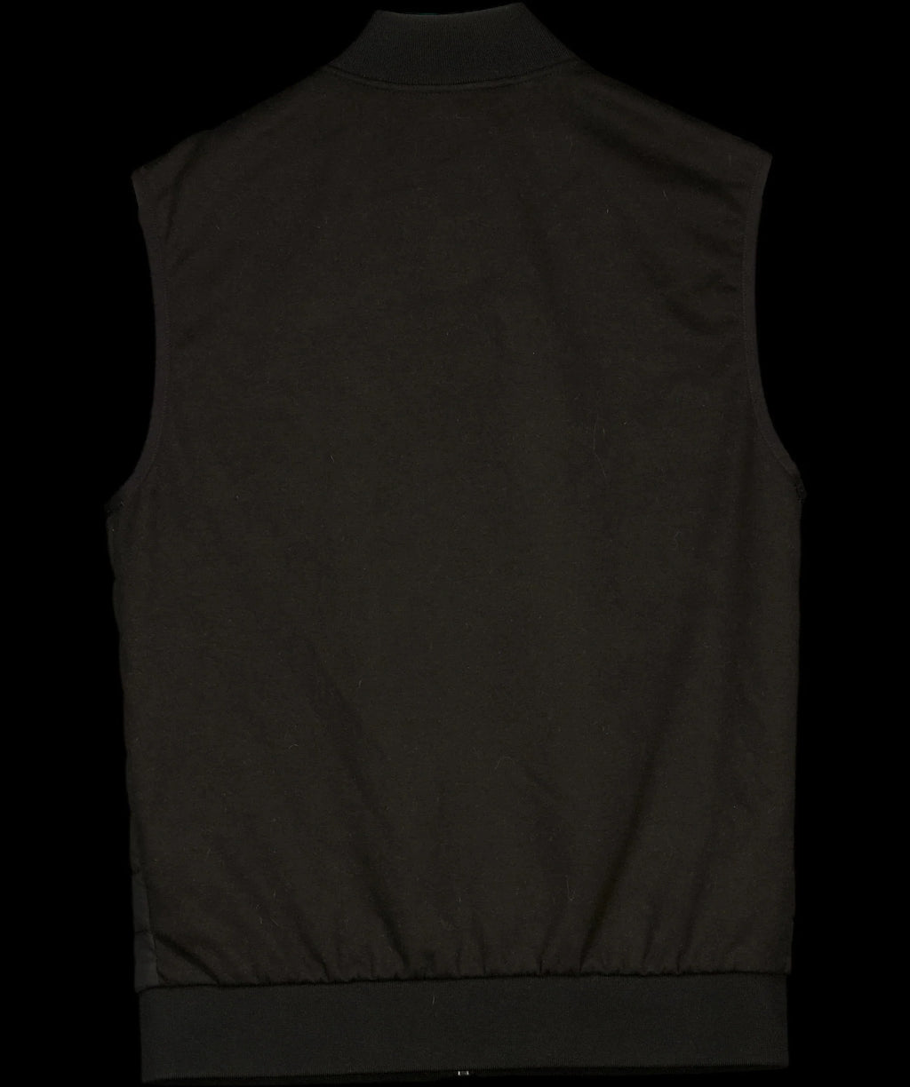 REISS Black Pluto Hybrid Quilted Gilet Black, size UK S — label