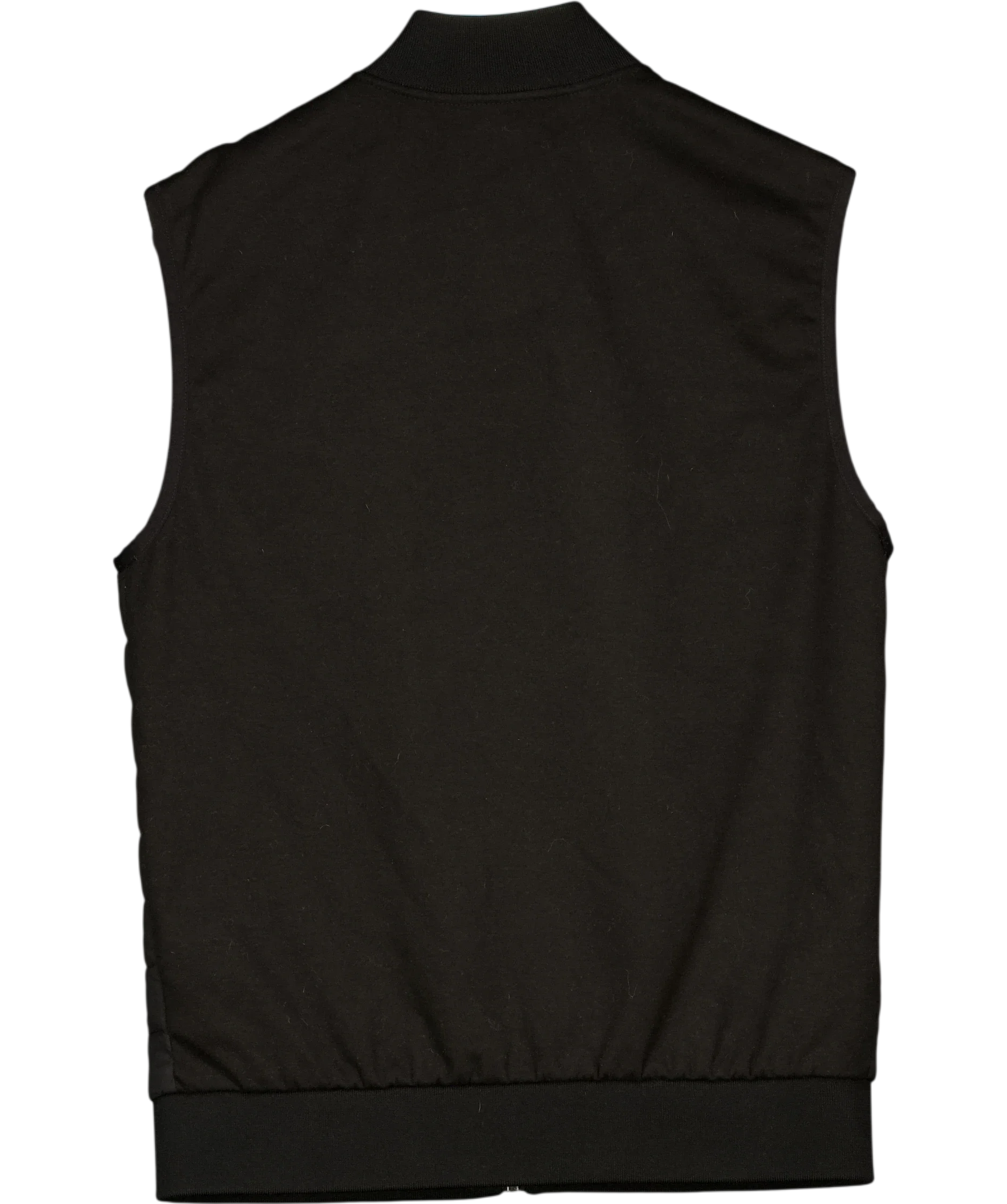 REISS Black Pluto Hybrid Quilted Gilet Black, size UK S — back