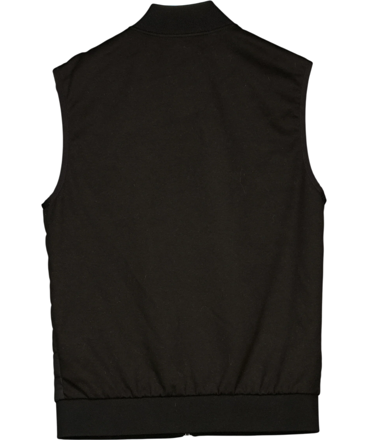 REISS Black Pluto Hybrid Quilted Gilet Black, size UK S — back