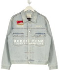 Duke + Dexter Blue Denim Jacket UK M — Front