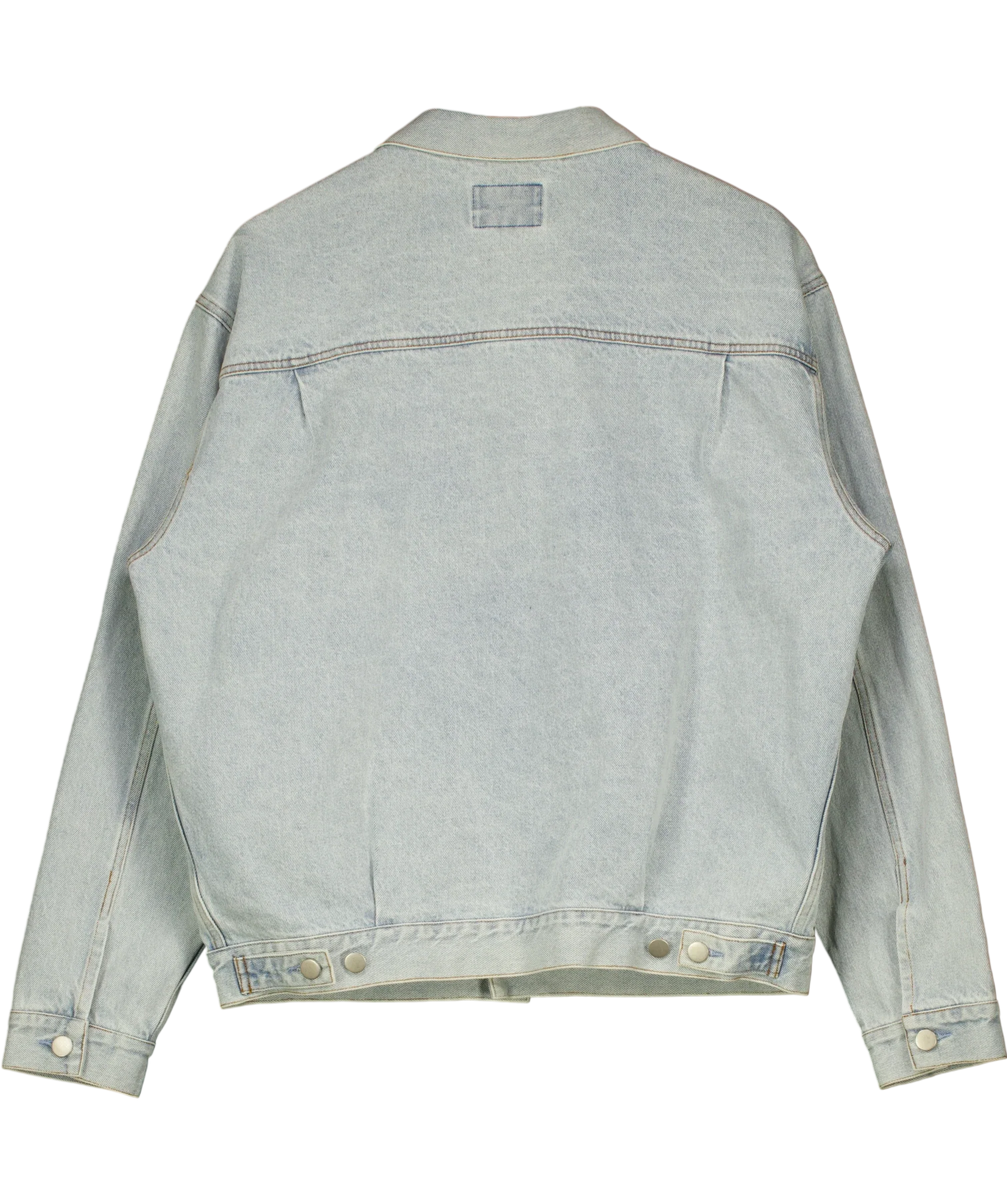 Duke + Dexter Blue Denim Jacket UK M — Back