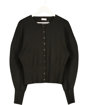 LOUNGE Black Ribbed Knitted Cardigan UK XXL
