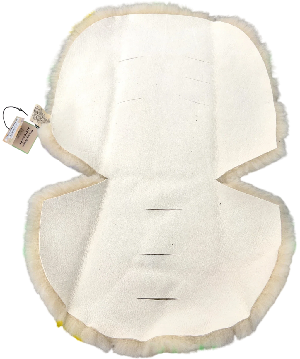 Tommee Tippee  x BINIBAMBA Happy Days Sheepskin Snuggler Pram Liner Milk One Size — Back