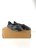 MNG Black Savoir Studded Mesh Ballet Flats Black EU 36, size UK 8 EU 41 👠 — front