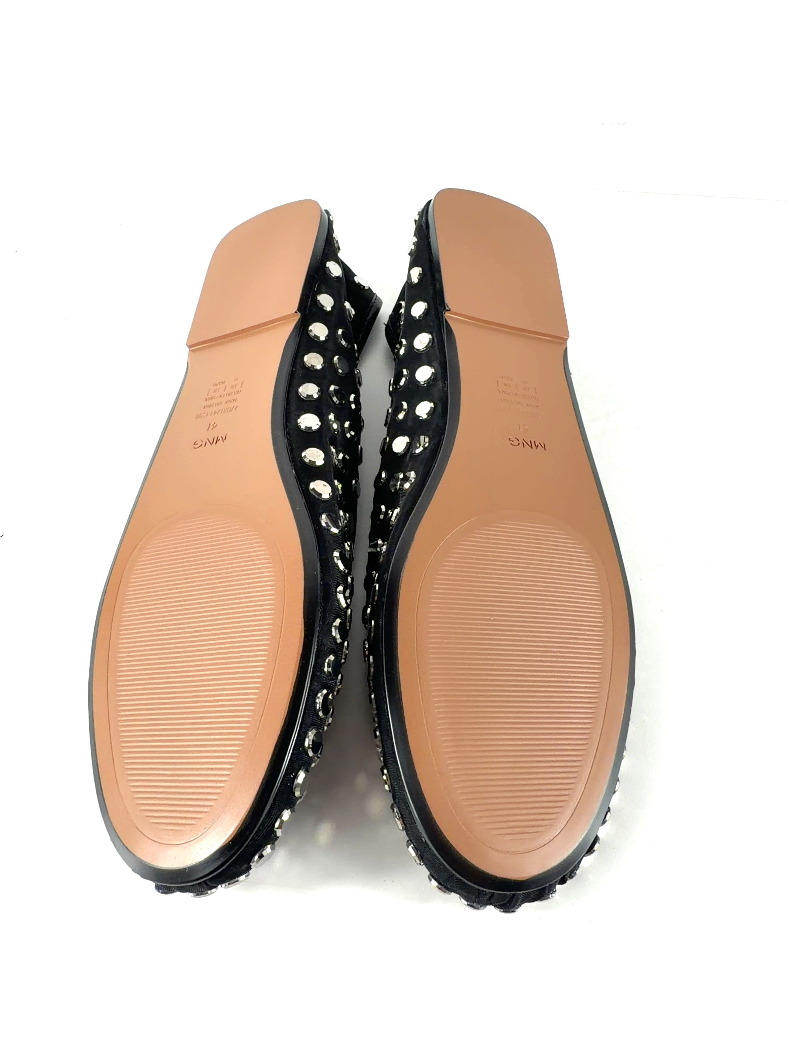 MNG Black Savoir Studded Mesh Ballet Flats Black EU 36, size UK 8 EU 41 👠 — view 8