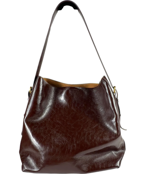 Zara Maxi Bucket Bag Brown