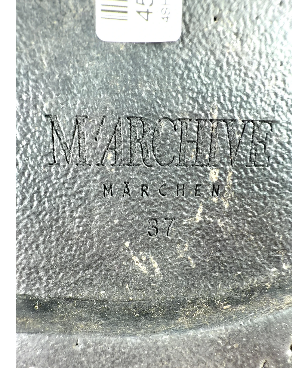 M'ARCHIVE dark brown mid-calf boots, size UK 4 EU 37 👠 — care label