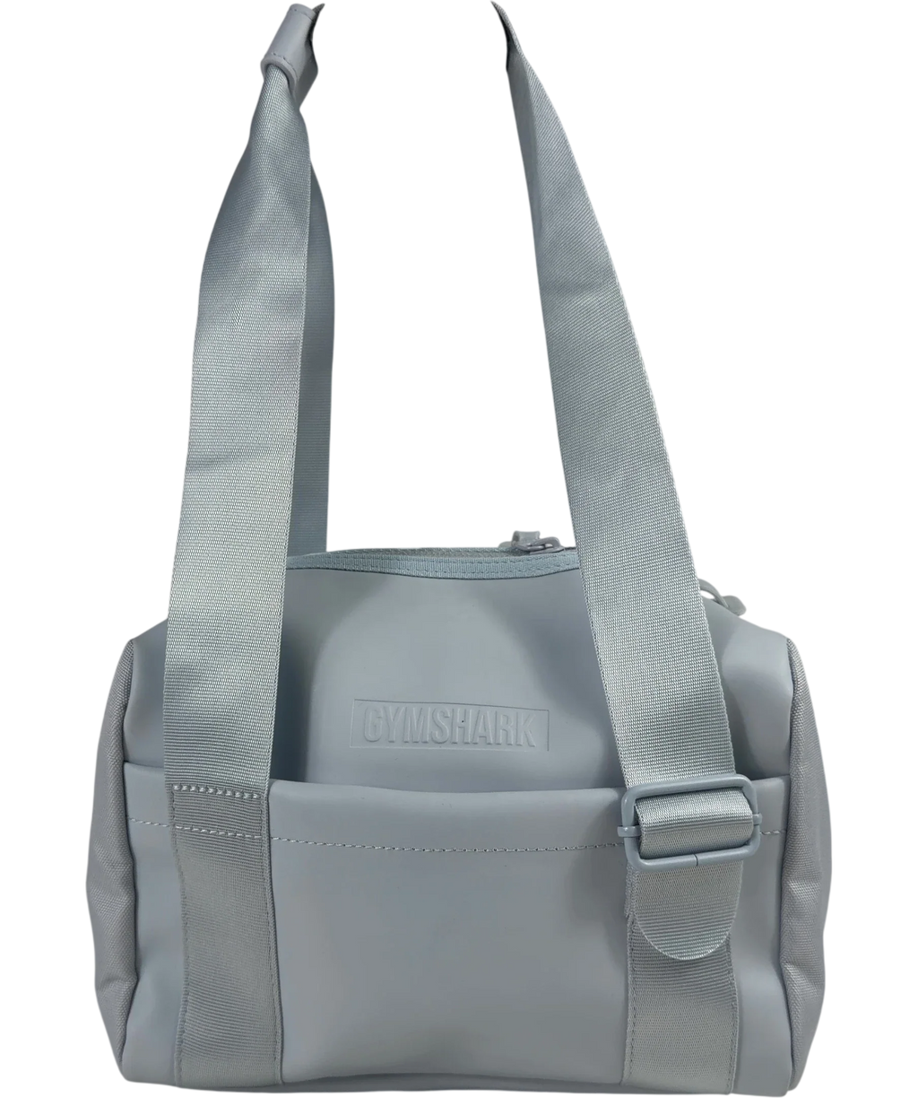 GYMSHARK Blue Everyday Mini Pebble Grey Holdall Bag One Size — front