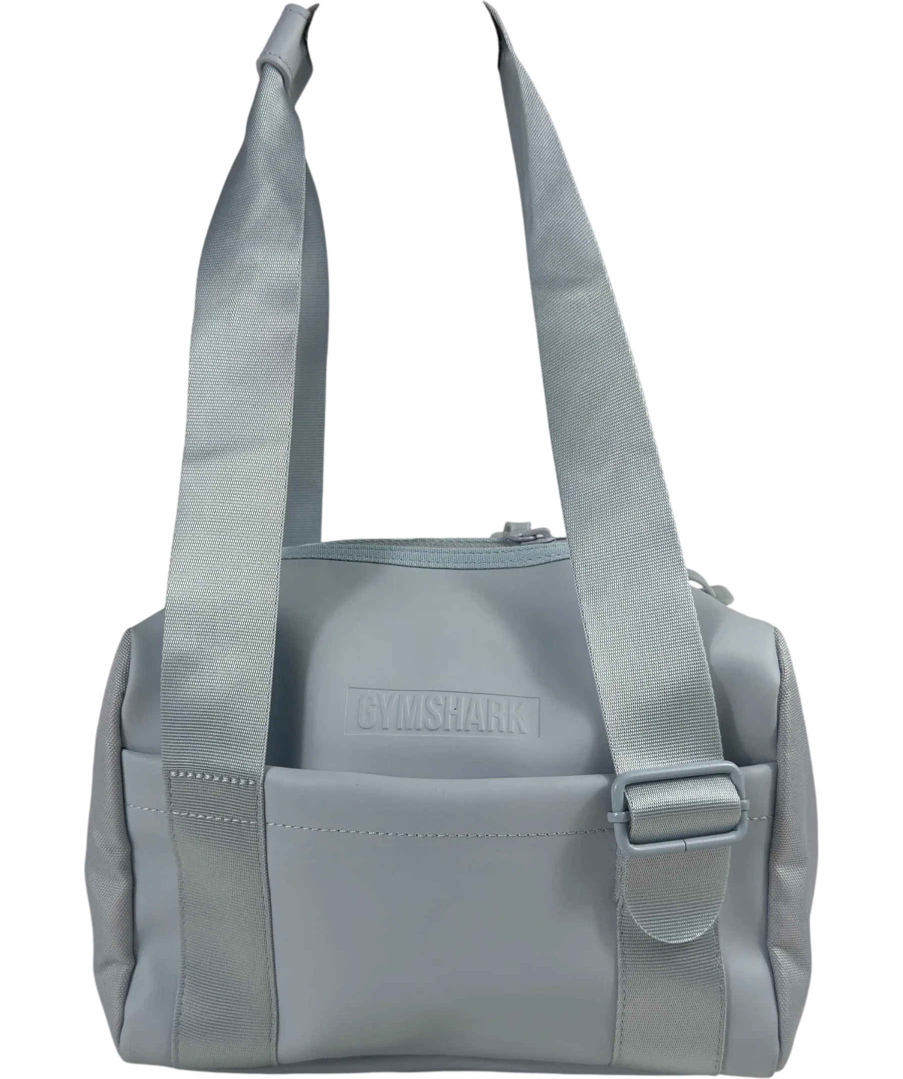 GYMSHARK Blue Everyday Mini Pebble Grey Holdall Bag One Size — front