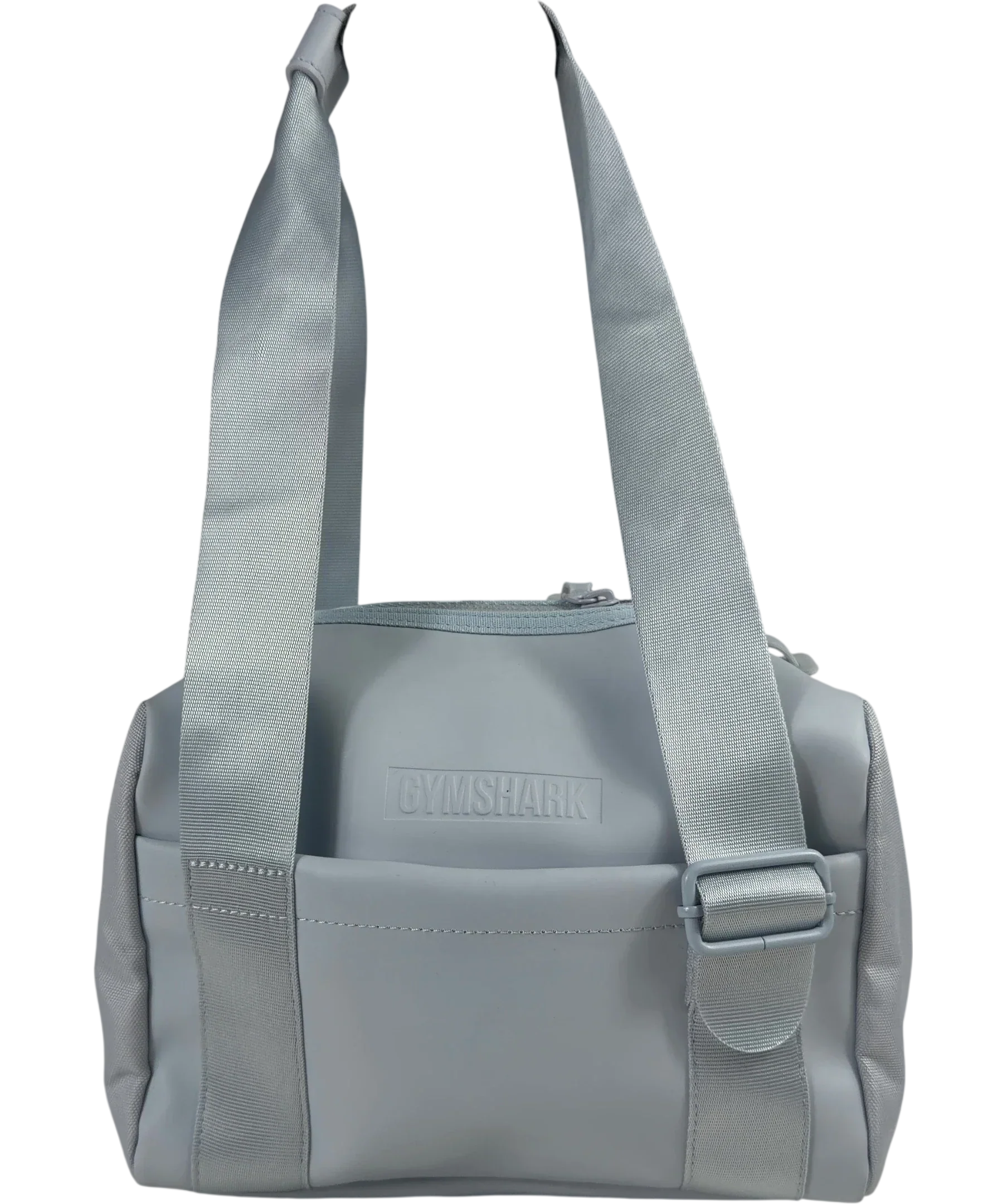 GYMSHARK Blue Everyday Mini Pebble Grey Holdall Bag One Size — front