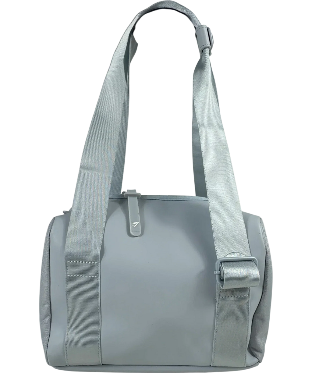 GYMSHARK Blue Everyday Mini Pebble Grey Holdall Bag One Size — back