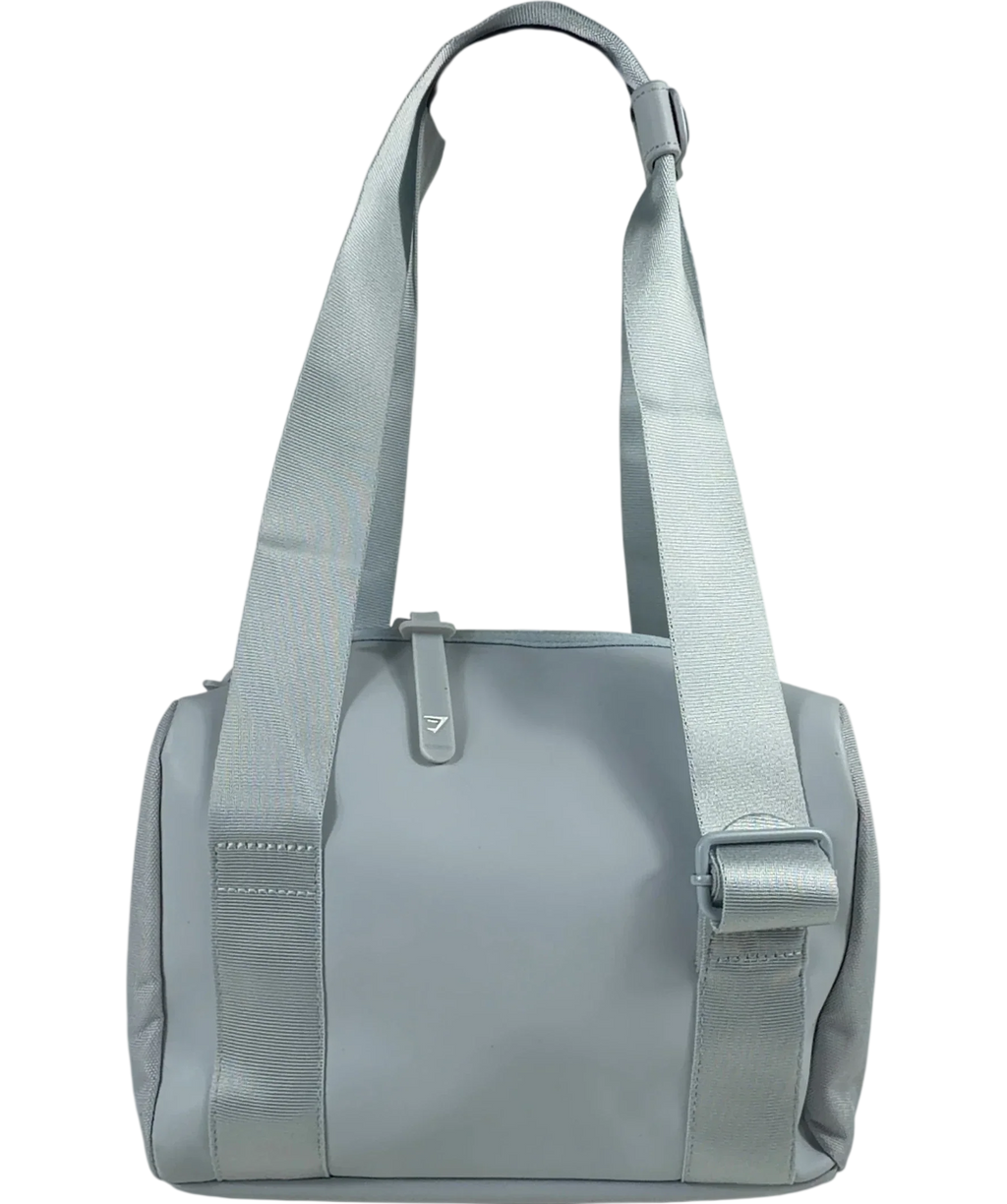 GYMSHARK Blue Everyday Mini Pebble Grey Holdall Bag One Size — back
