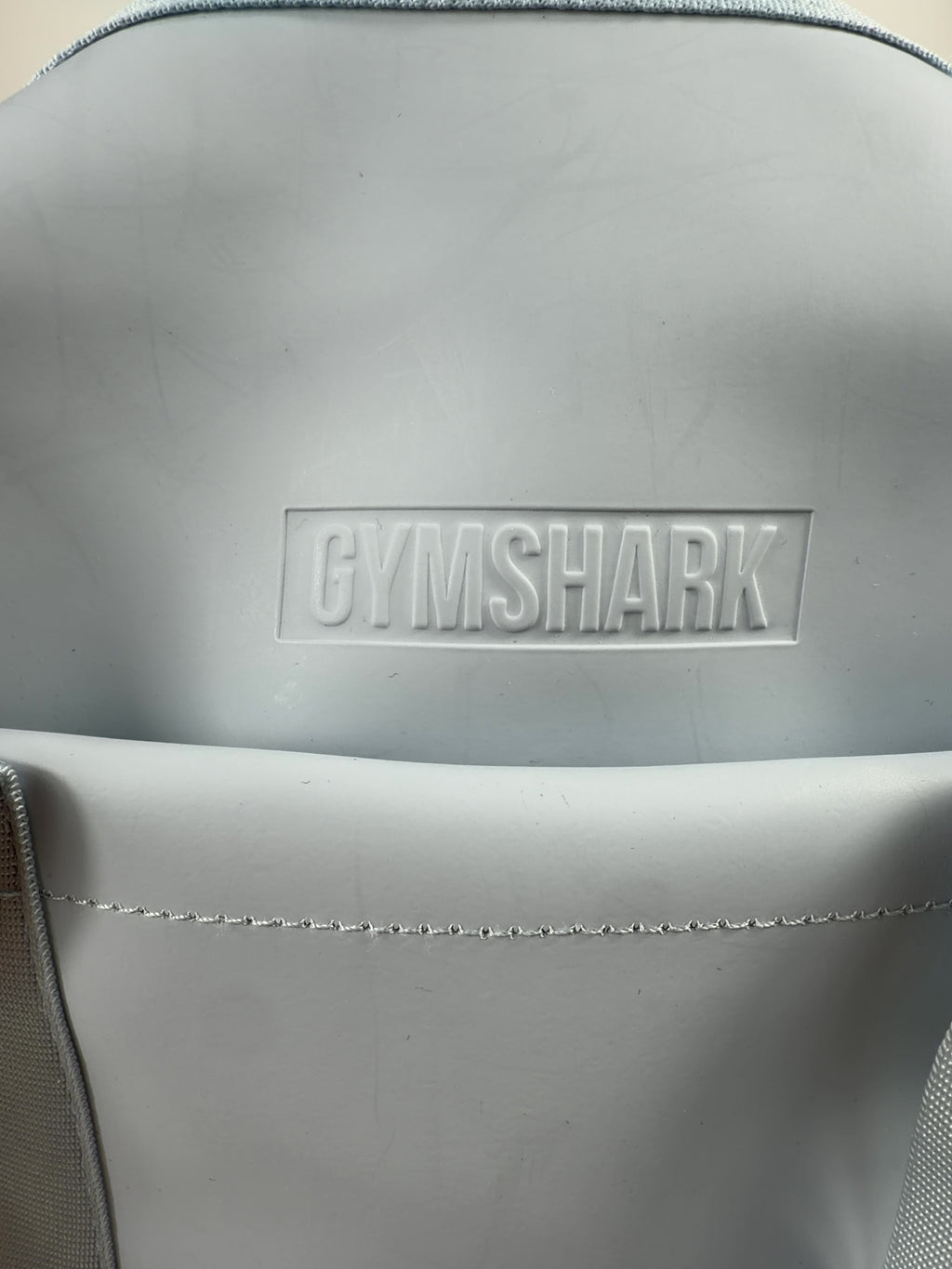 GYMSHARK Blue Everyday Mini Pebble Grey Holdall Bag One Size — label