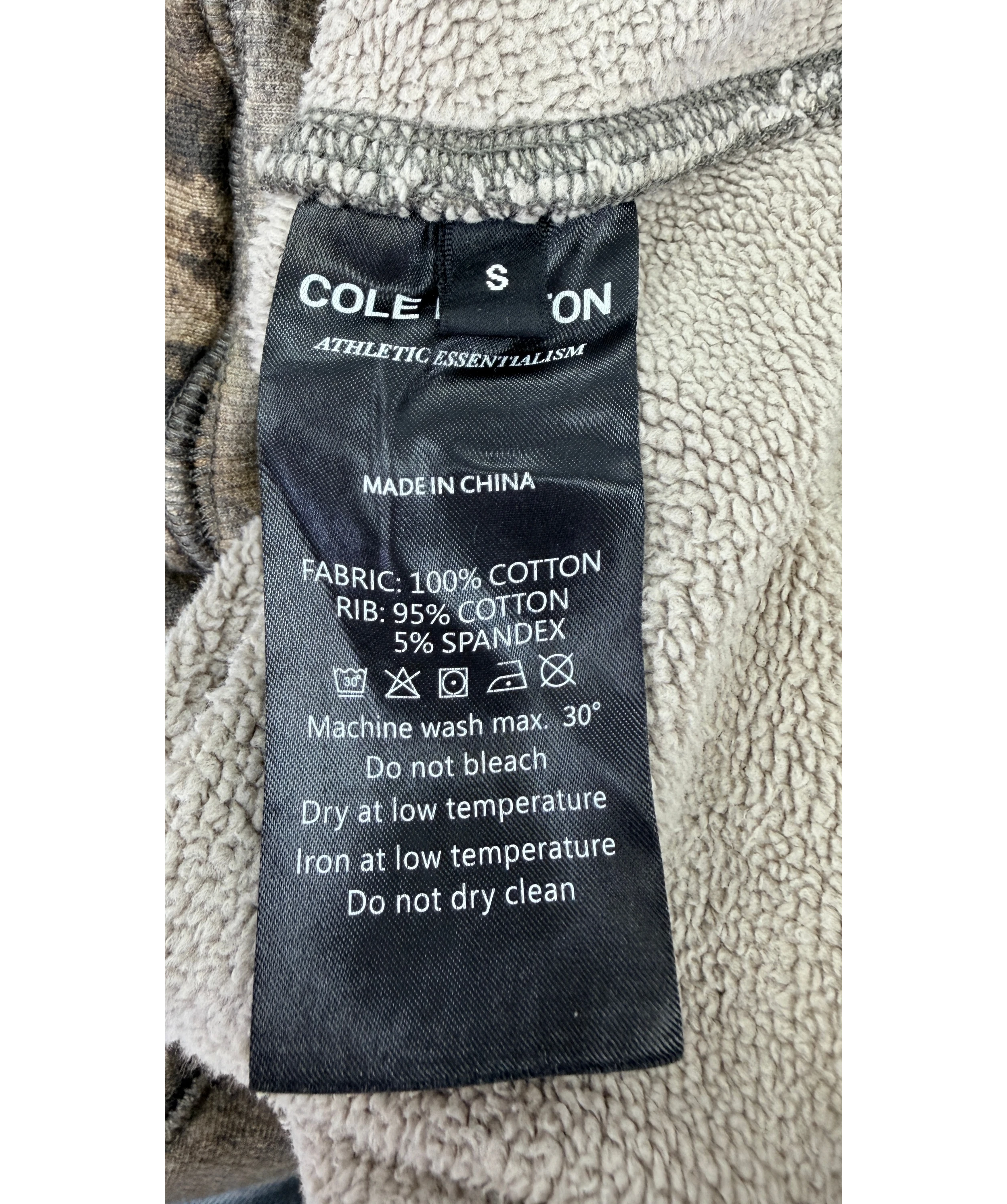 Cole Buxton Green Real Tree Camo Hoodie, size UK S — label