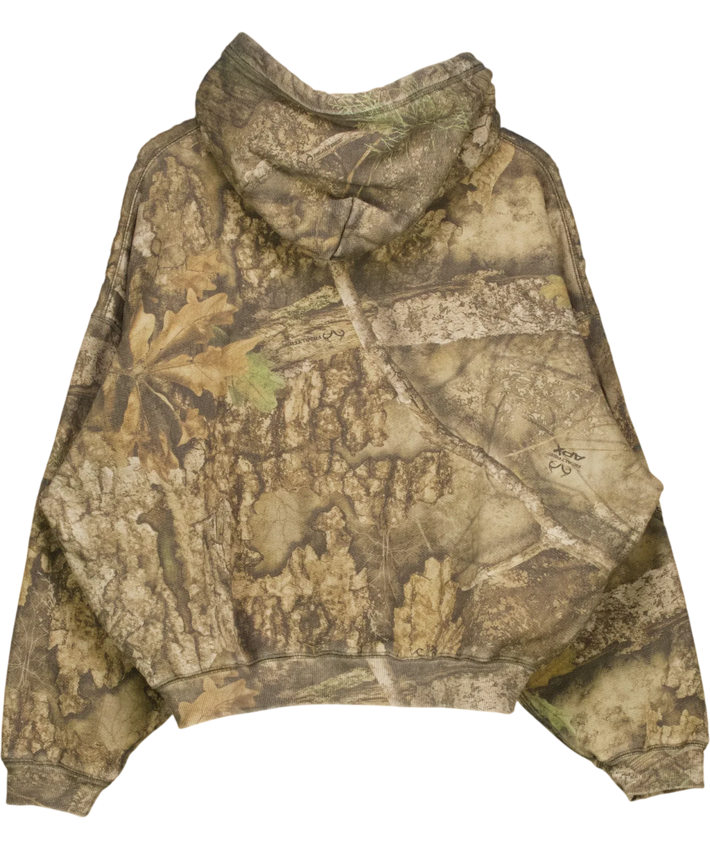 Cole Buxton Green Real Tree Camo Hoodie, size UK S — back