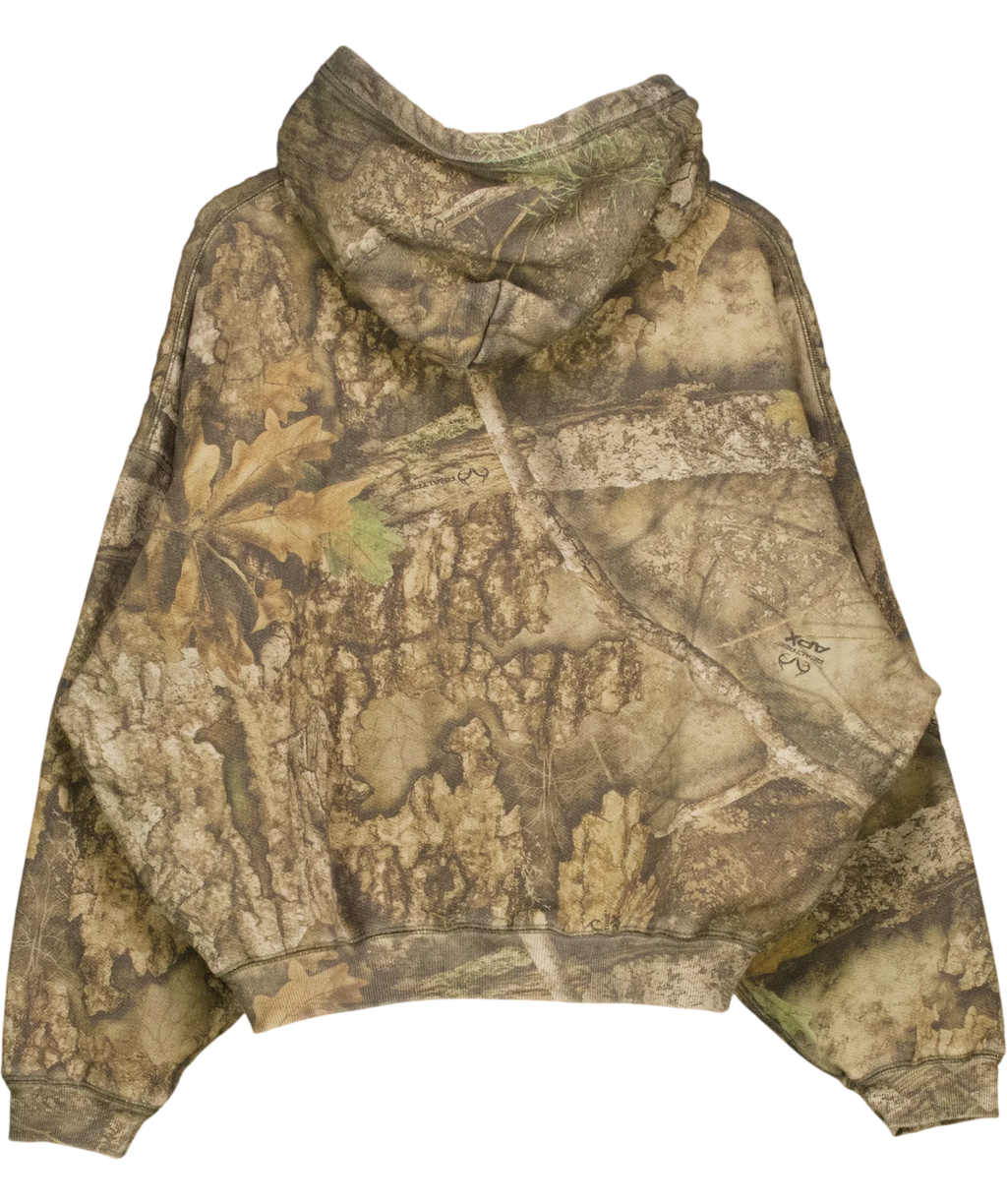 Cole Buxton Green Real Tree Camo Hoodie, size UK S — back