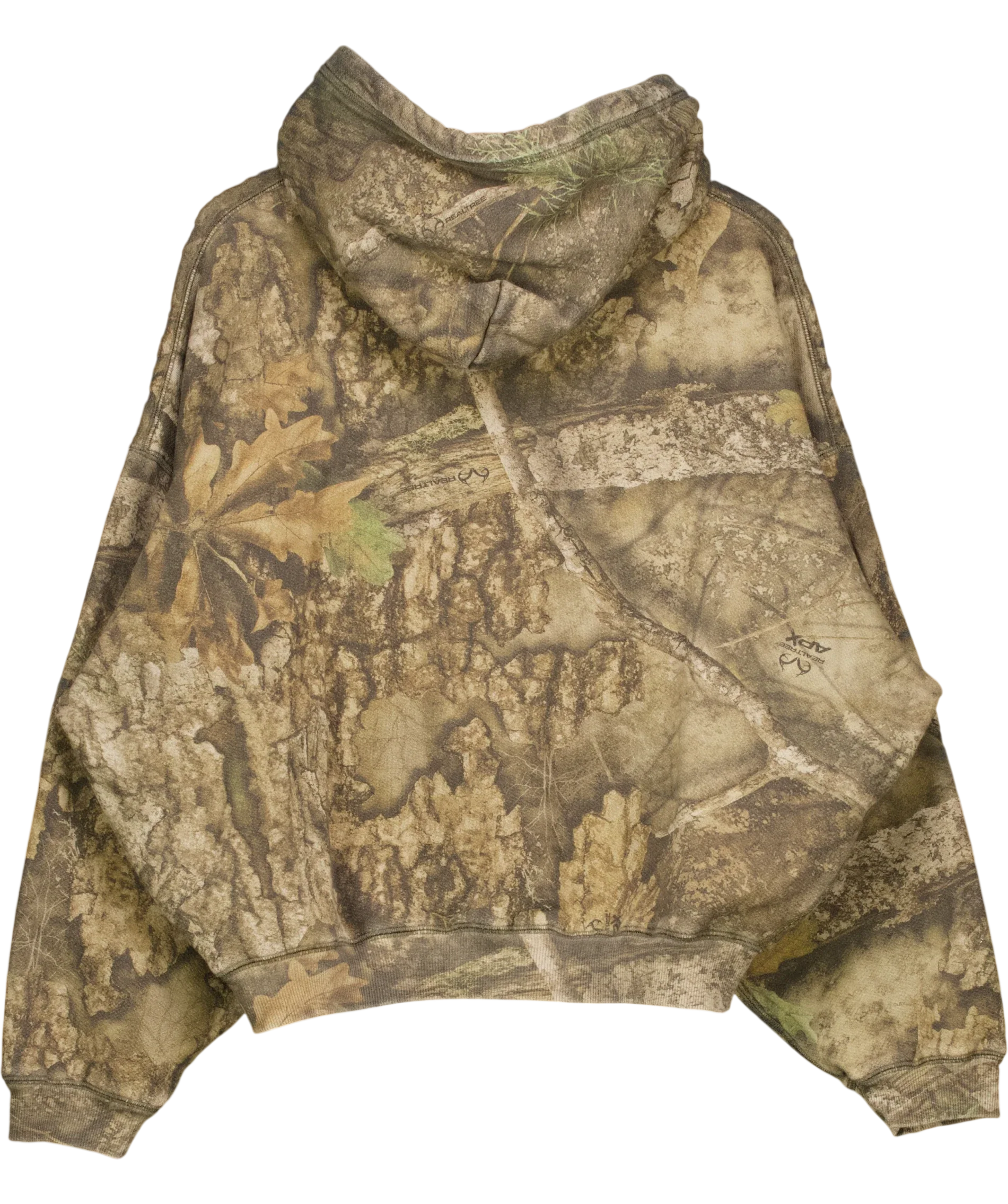 Cole Buxton Green Real Tree Camo Hoodie, size UK S — back